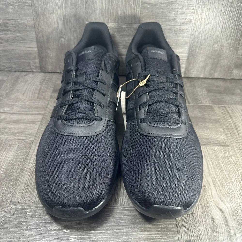 Adidas Lite Racer 4.0 Sneaker Mens 12 Black Cloudfoam Running Shoes NEW IE6132